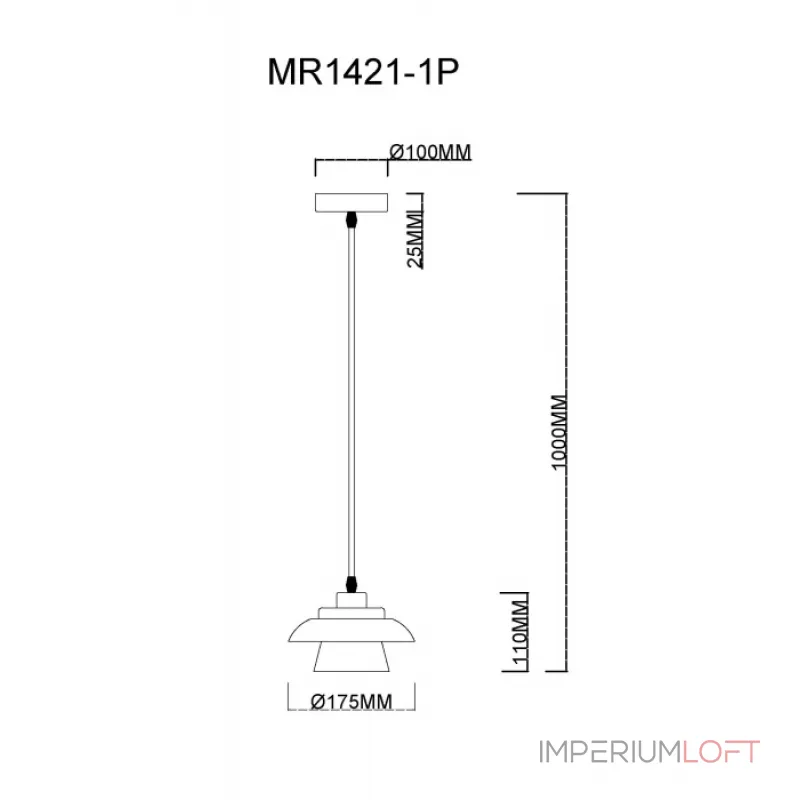 Подвесной светильник MyFar Renata MR1421-1P