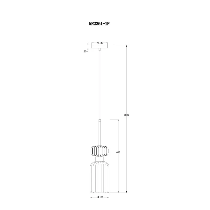 Подвесной светильник MyFar Aubrey MR2361-1P от ImperiumLoft
