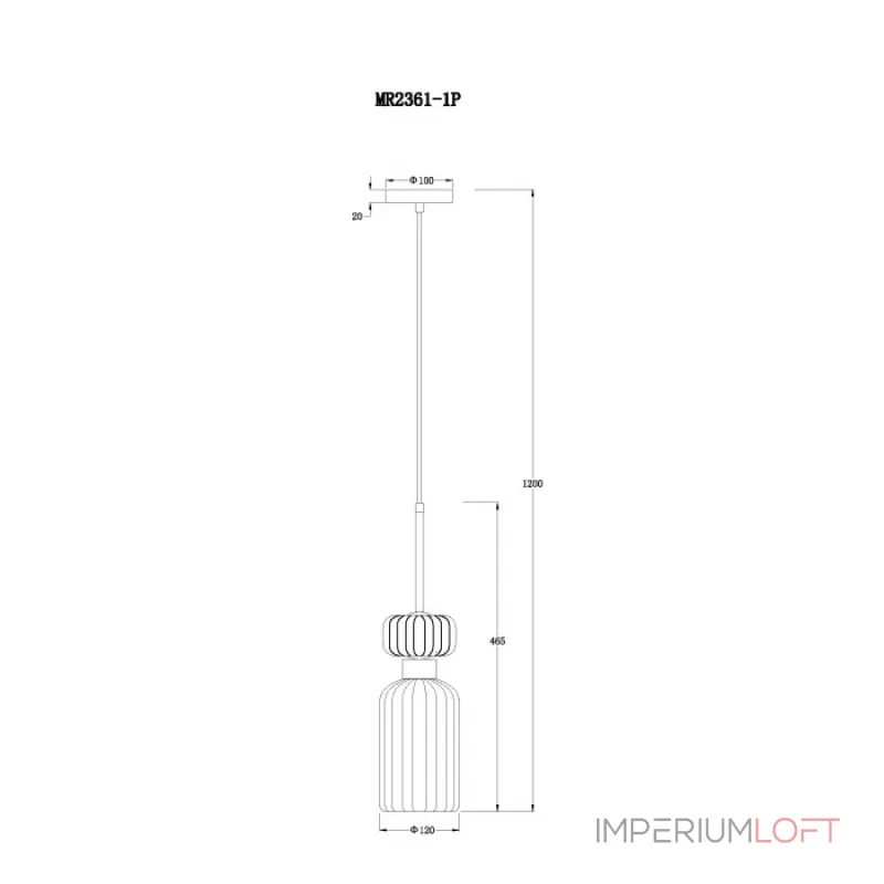 Подвесной светильник MyFar Aubrey MR2361-1P от ImperiumLoft Подвесной светильник MyFar Aubrey MR2361-1P от ImperiumLoft