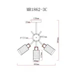 Люстра MyFar Linda MR1862-3C от ImperiumLoft