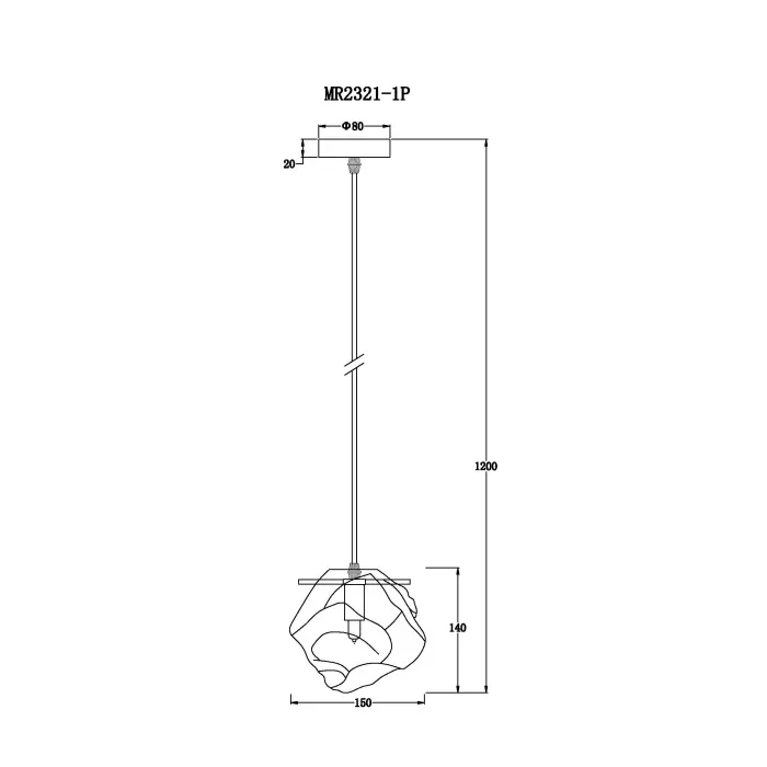 Подвесной светильник MyFar Stella MR2321-1P от ImperiumLoft