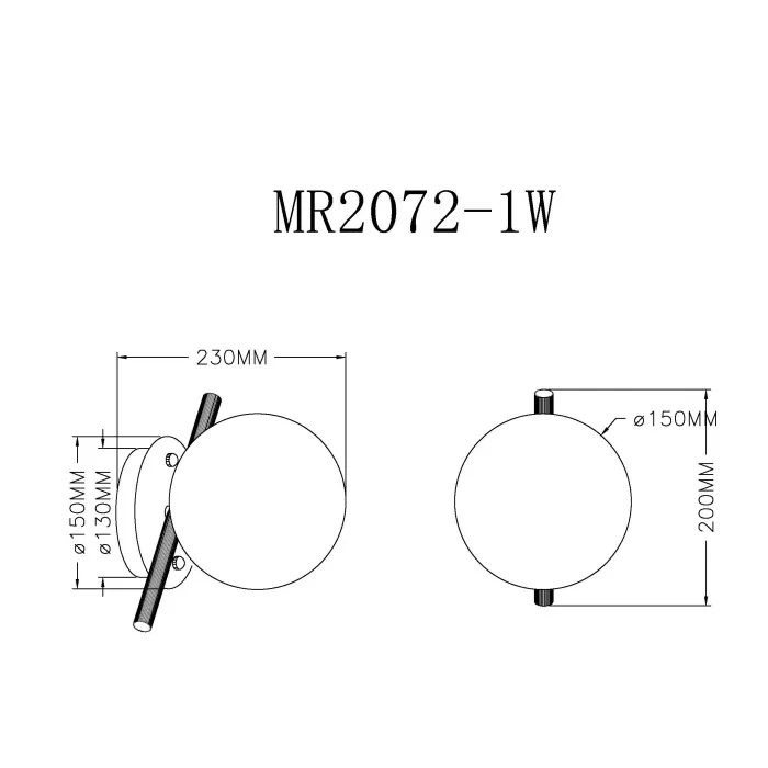 Настенный светильник MyFar Francis MR2072-1W от ImperiumLoft