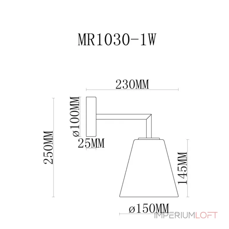 Бра MyFar Stiven MR1030-1W Бра MyFar Stiven MR1030-1W