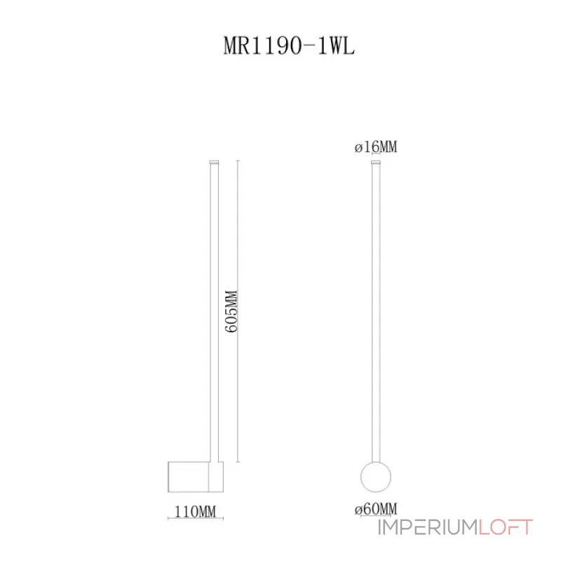 Настенный светильник MyFar Sunn MR1190-1WL