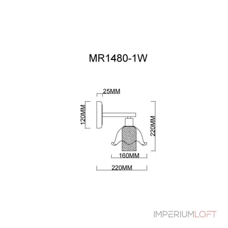 Бра MyFar Lisa MR1480-1W