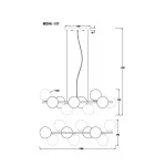 Подвесная люстра MyFar Aerton MR2941-10P