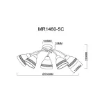 Потолочная люстра MyFar Emily MR1460-5C