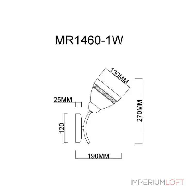 Бра MyFar Emily MR1460-1W от ImperiumLoft Бра MyFar Emily MR1460-1W от ImperiumLoft