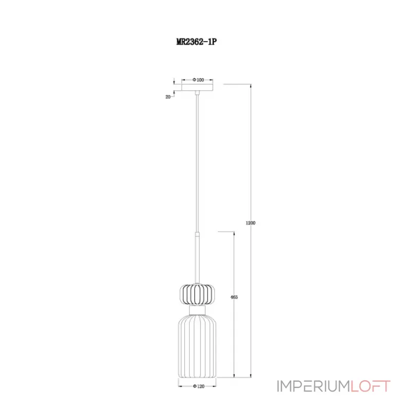 Подвесной светильник MyFar Aubrey MR2362-1P