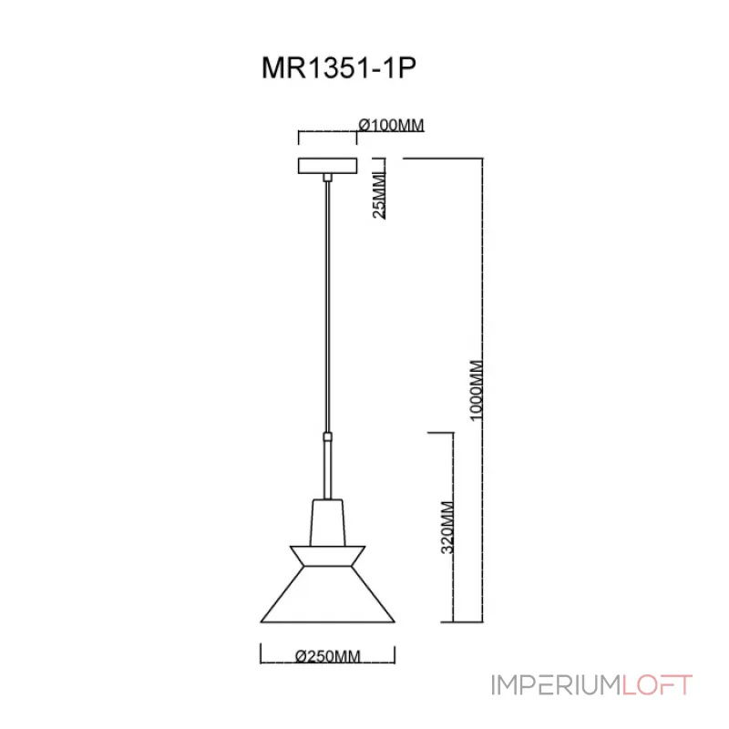 Подвесной светильник MyFar Kristina MR1351-1P Подвесной светильник MyFar Kristina MR1351-1P
