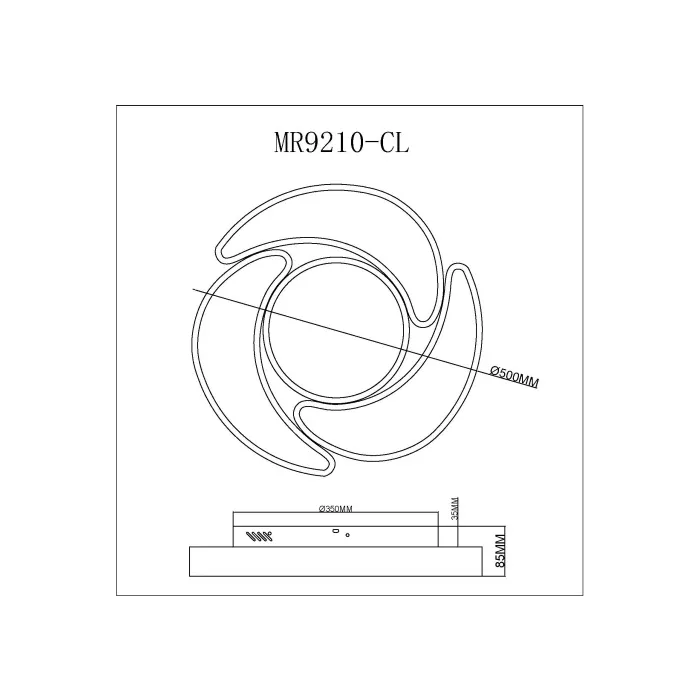 Потолочный светильник MyFar Lysithea MR9210-CL от ImperiumLoft
