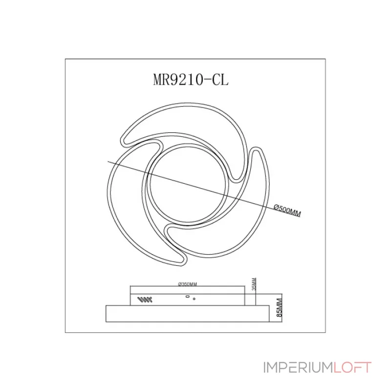 Потолочный светильник MyFar Lysithea MR9210-CL