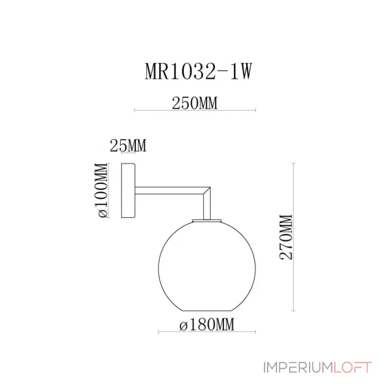 Бра MyFar Stiven MR1032-1W
