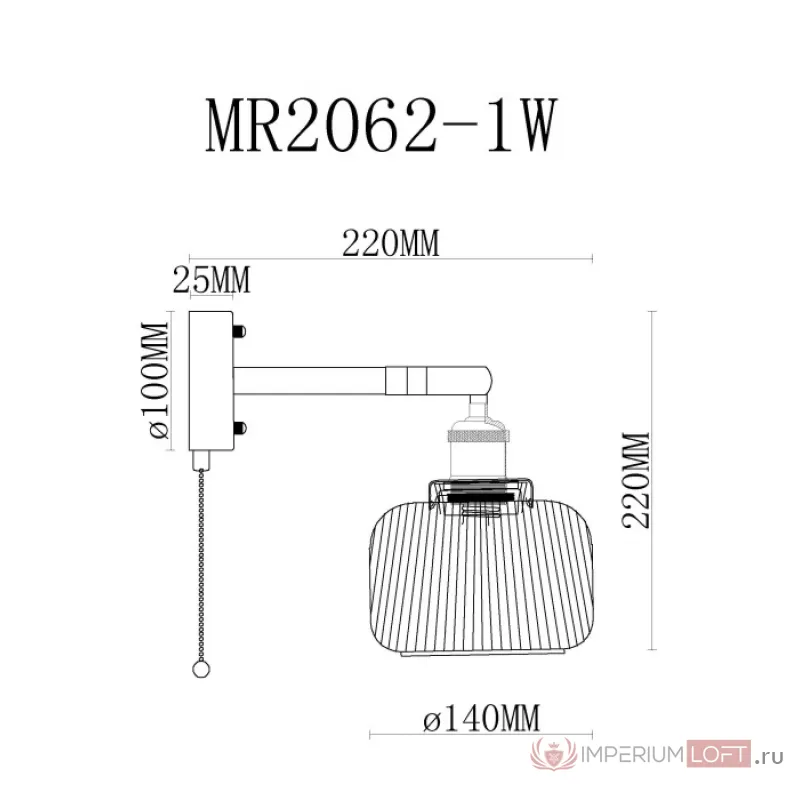 Бра MyFar Natalie MR2062-1W от ImperiumLoft