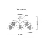 Люстра MyFar Lisa MR1481-5C от ImperiumLoft