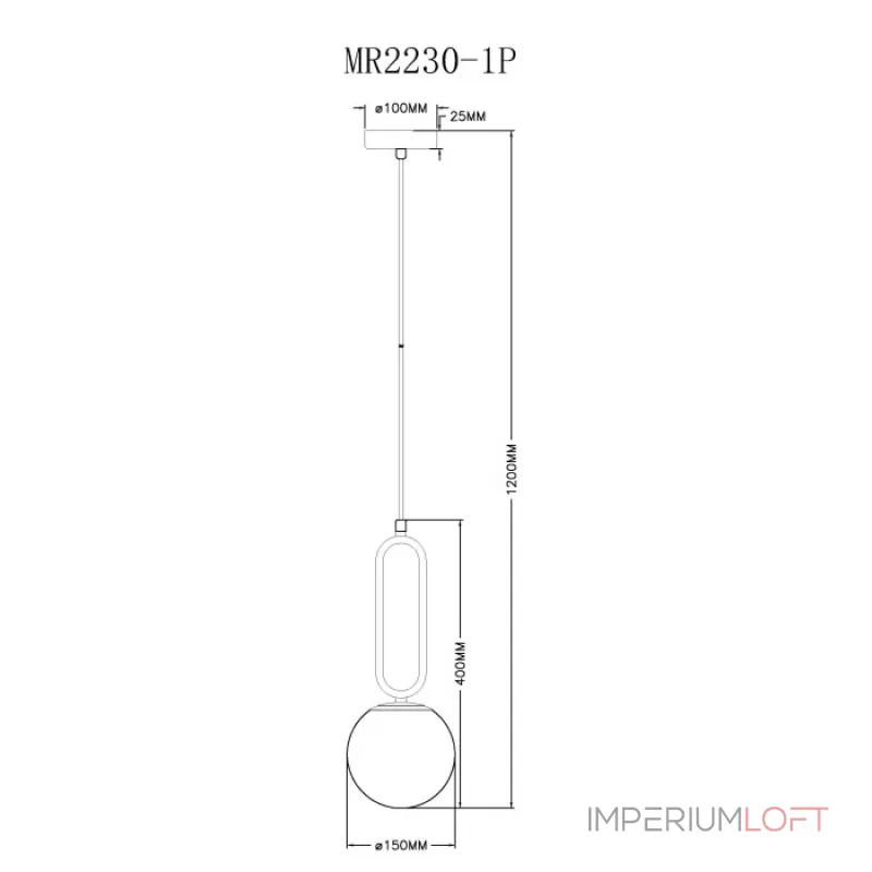Подвесной светильник MyFar Pierre MR2230-1P