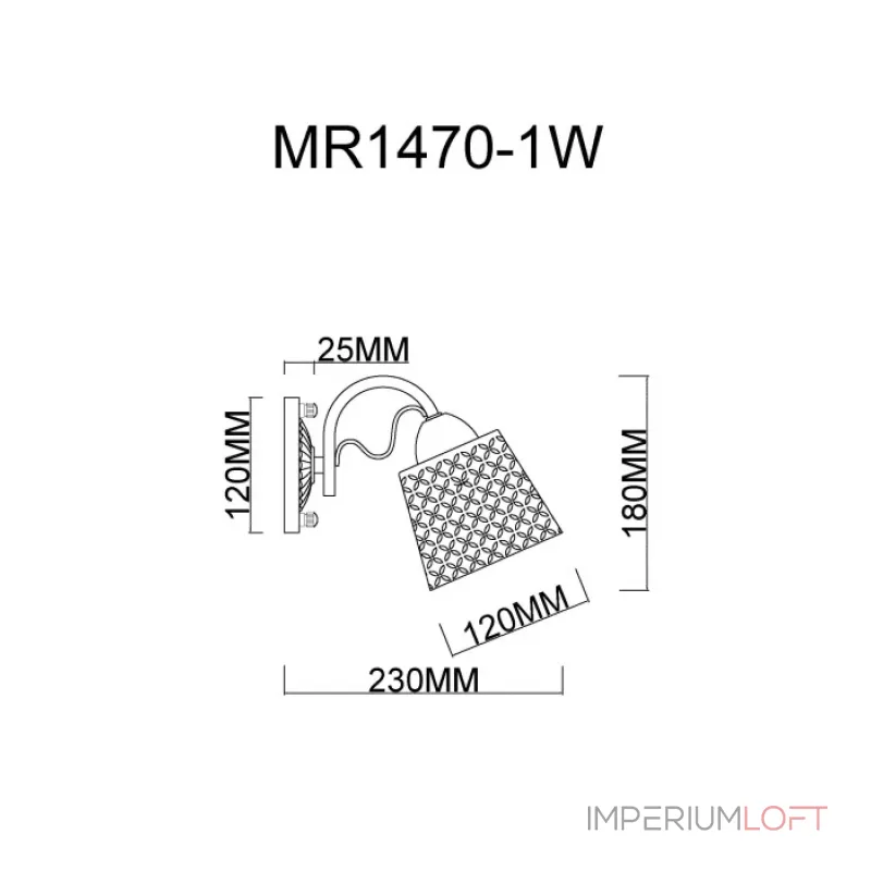 Бра MyFar Luiza MR1470-1W