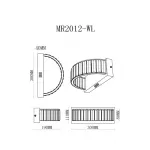 Настенный светильник MyFar Irina MR2012-WL
