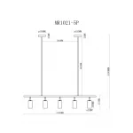 Подвесной светильник MyFar Dereck MR1021-5P от ImperiumLoft