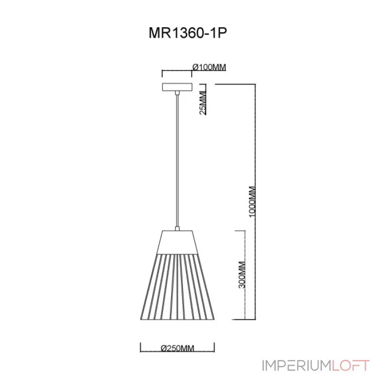Подвесной светильник MyFar Hill MR1360-1P