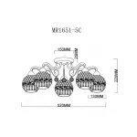 Люстра MyFar Frank MR1651-5C от ImperiumLoft