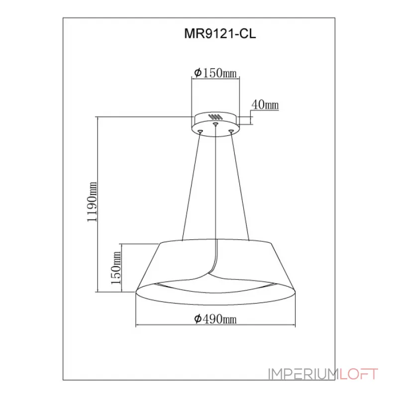 Потолочный светильник MyFar Cordelia MR9121-CL Потолочный светильник MyFar Cordelia MR9121-CL