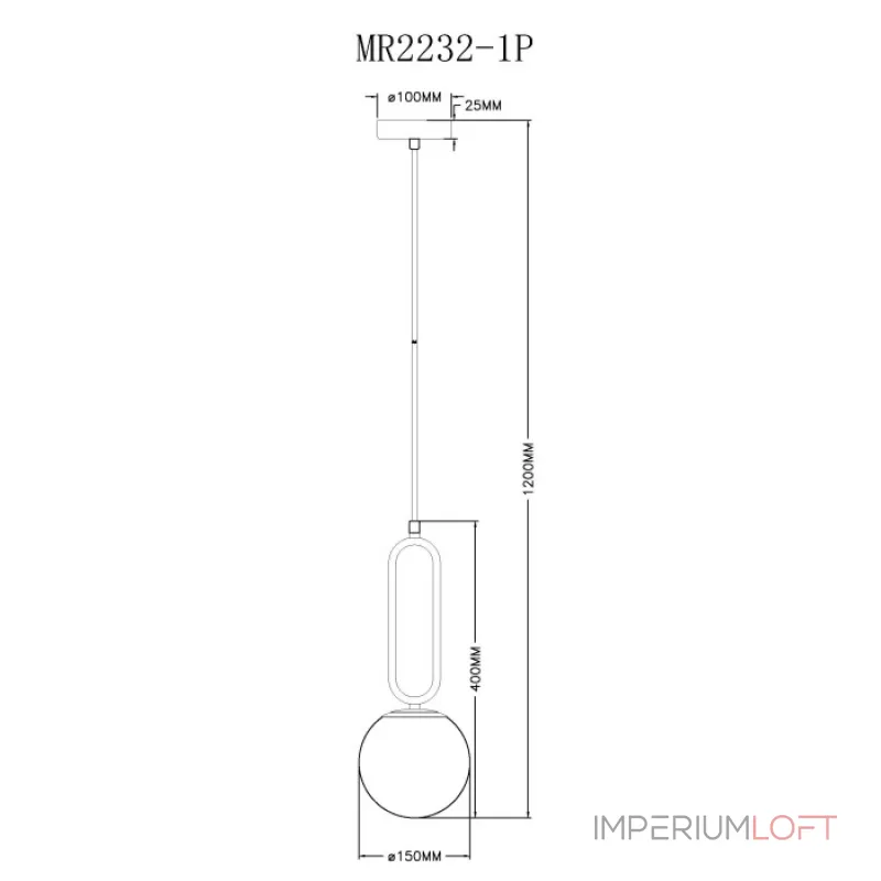Подвесной светильник MyFar Pierre MR2232-1P