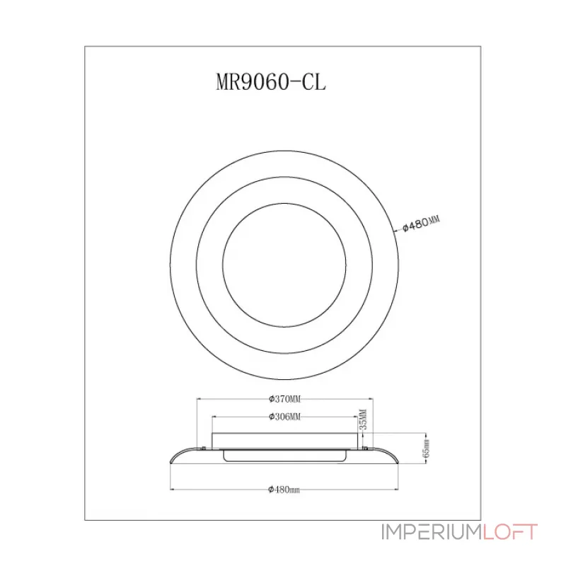 Потолочный светильник MyFar Naiad MR9060-CL