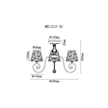 Люстра MyFar Luna MR1312-3C от ImperiumLoft