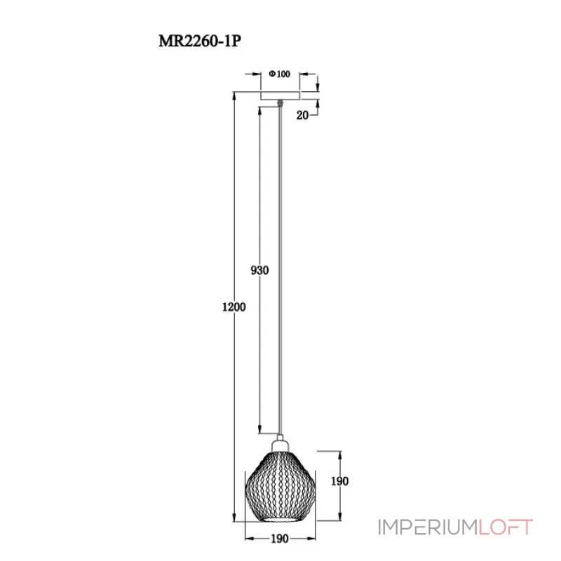Подвесной светильник MyFar Beata MR2260-1P Подвесной светильник MyFar Beata MR2260-1P