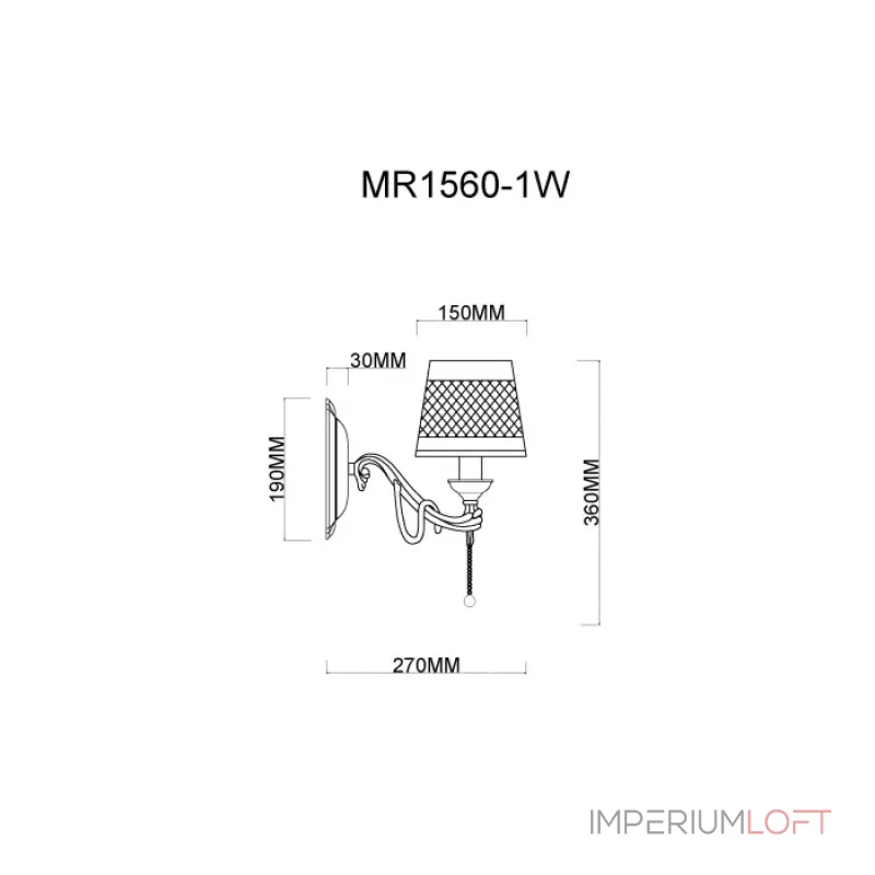 Бра MyFar Dana MR1560-1W