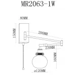 Бра MyFar Natalie MR2063-1W