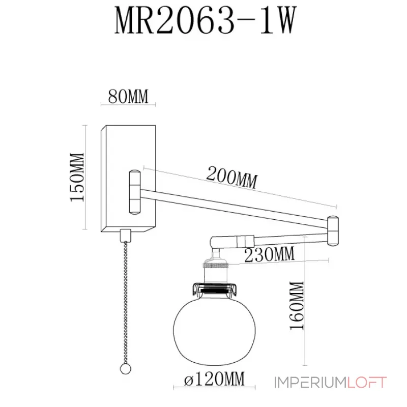 Бра MyFar Natalie MR2063-1W