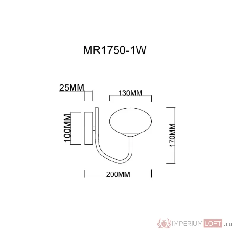 Бра MyFar Scott MR1750-1W от ImperiumLoft