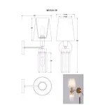 Бра MyFar Fernando MR1920-2W от ImperiumLoft