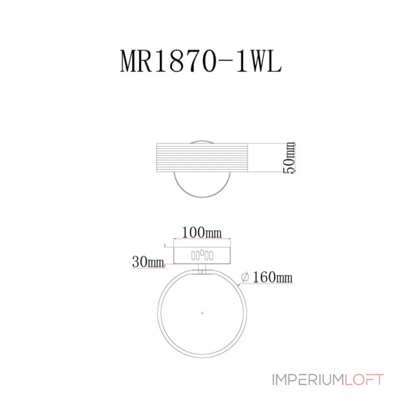 Настенный светильник MyFar Vinsent MR1870-1WL