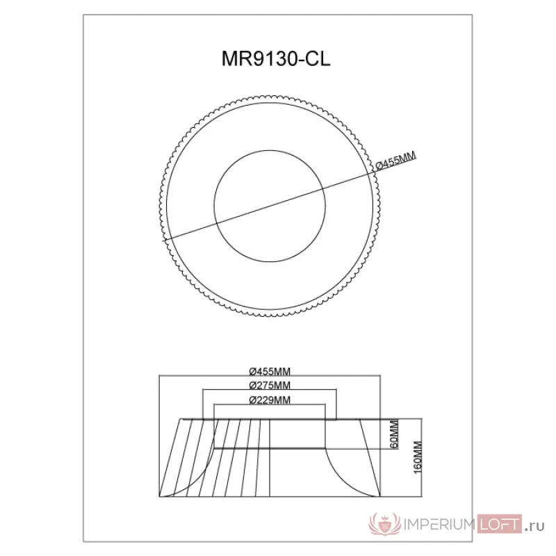 Потолочный светильник MyFar Tethys MR9130-CL от ImperiumLoft