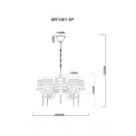 Подвесная люстра MyFar Dana MR1561-5P