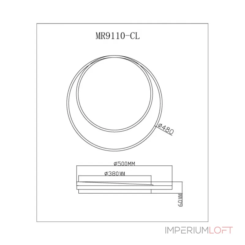 Потолочный светильник MyFar Cressida MR9110-CL от ImperiumLoft Потолочный светильник MyFar Cressida MR9110-CL от ImperiumLoft
