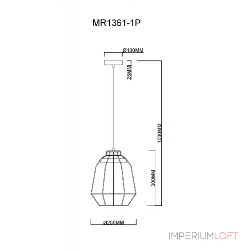 Подвесной светильник MyFar Hill MR1361-1P