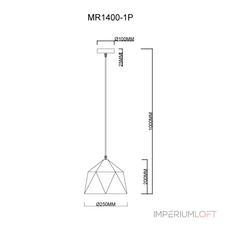 Подвесной светильник MyFar Brigitte MR1400-1P