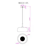 Подвесной светильник MyFar Charlie MR2131-1PL от ImperiumLoft