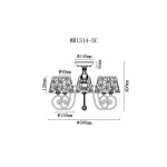 Люстра MyFar Luna MR1314-5C от ImperiumLoft
