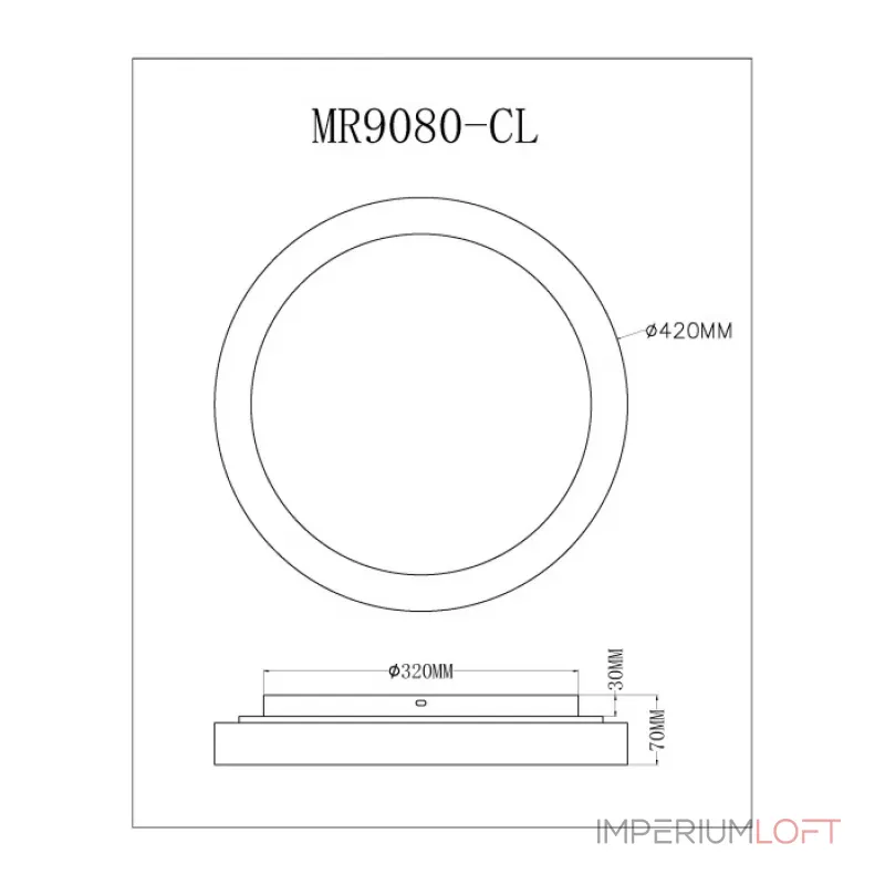Потолочный светильник MyFar Neso MR9080-CL Потолочный светильник MyFar Neso MR9080-CL