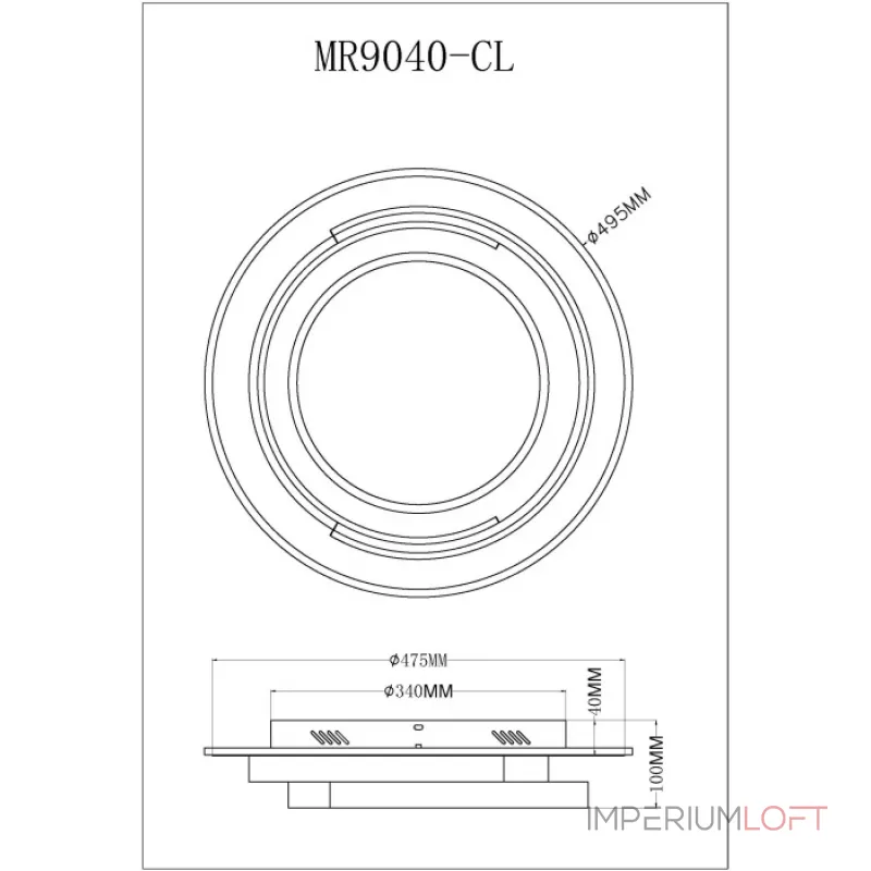 Потолочный светильник MyFar Thalassa MR9040-CL Потолочный светильник MyFar Thalassa MR9040-CL