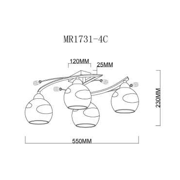 Люстра MyFar Stella MR1731-4C от ImperiumLoft