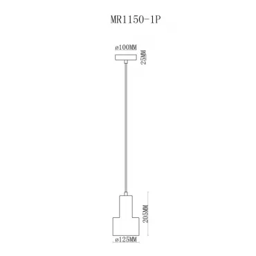 Подвесной светильник MyFar Lima MR1150-1P от ImperiumLoft