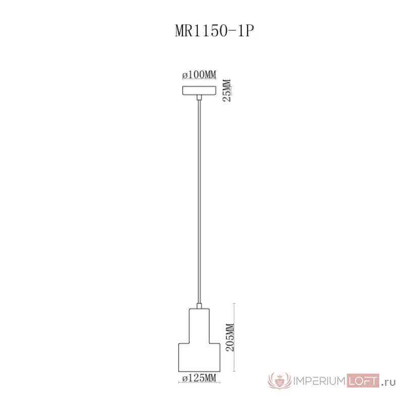 Подвесной светильник MyFar Lima MR1150-1P от ImperiumLoft