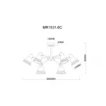 Потолочная люстра MyFar Chilly MR1531-6C