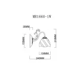 Бра MyFar Nicole MR1660-1W от ImperiumLoft